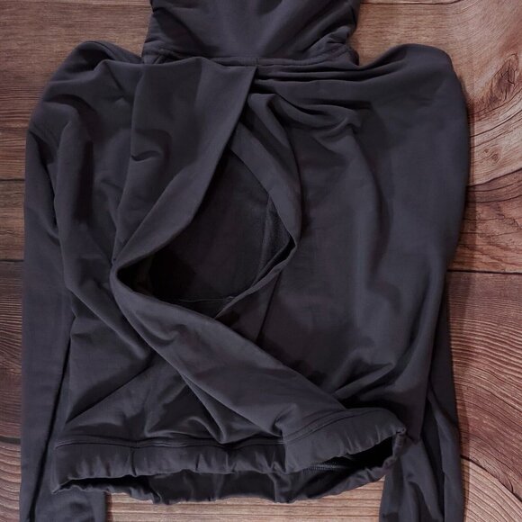 Lululemon Womens Size 4 Twisted & Tucked Pullover Dark Shadow Hooded W3AVHS - Picture 4 of 13